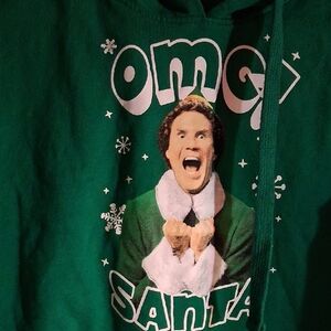 Green Holiday Hoodie with Festive Design